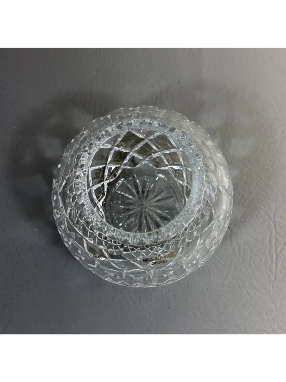 Polish Lead Crystal Rose Bowl 4